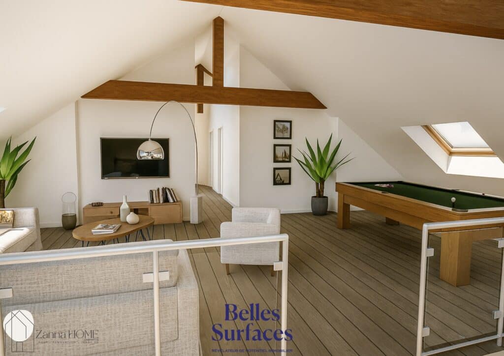 Green Geometric Blank A4 Document Landscape - 1